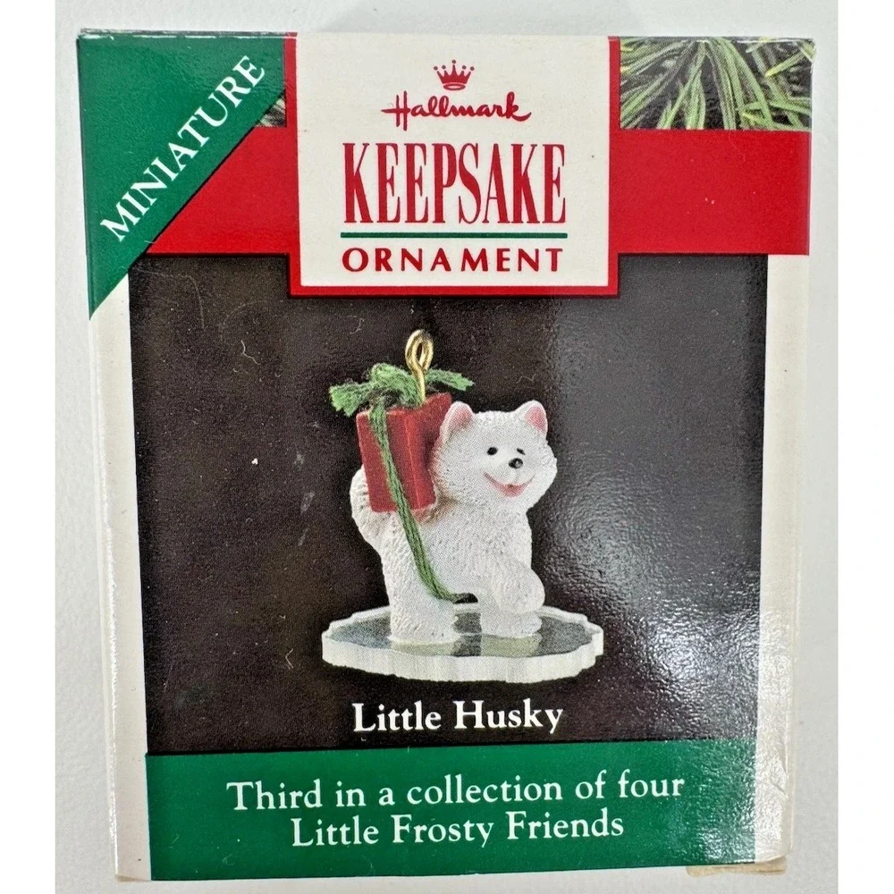 Hallmark Keepsake‎ Miniature Little Husky Ornament Little Frosty Friends- 3rd